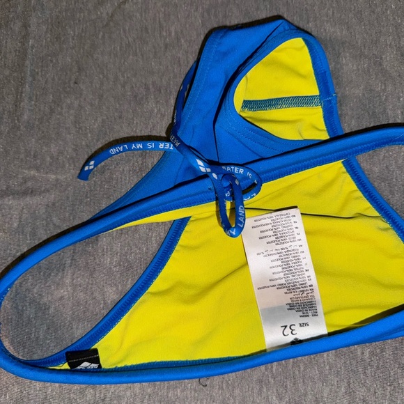 Arena Competition Drawstring Bikini Bottom - Blue - small (32) - Picture 5 of 5